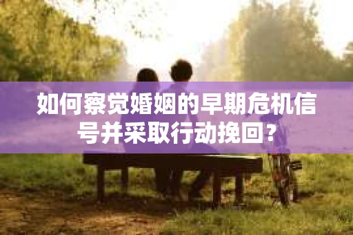 如何察觉婚姻的早期危机信号并采取行动挽回？