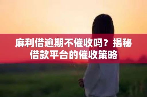 麻利借逾期不催收吗？揭秘借款平台的催收策略