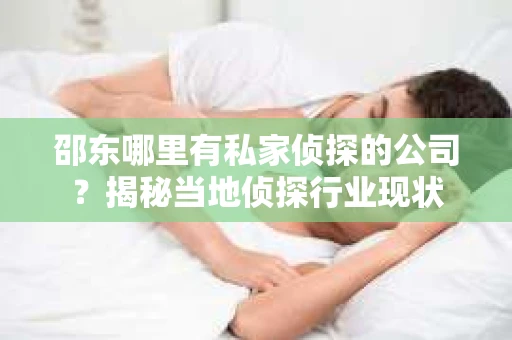 邵东哪里有私家侦探的公司？揭秘当地侦探行业现状