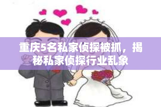 重庆5名私家侦探被抓，揭秘私家侦探行业乱象