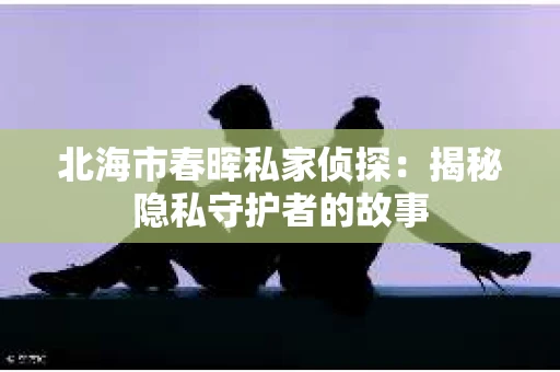 北海市春晖私家侦探：揭秘隐私守护者的故事