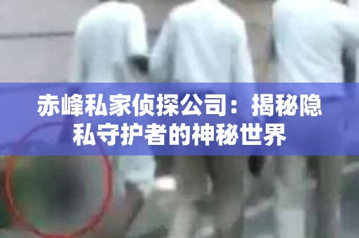赤峰私家侦探公司：揭秘隐私守护者的神秘世界