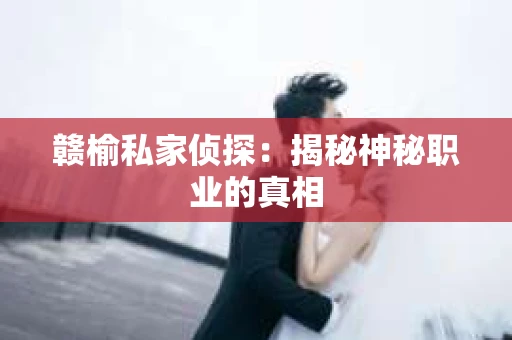 赣榆私家侦探：揭秘神秘职业的真相