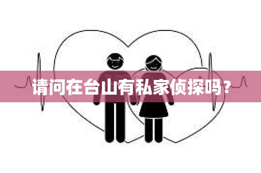 请问在台山有私家侦探吗？
