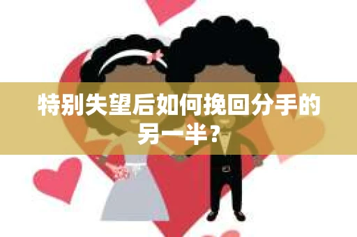 特别失望后如何挽回分手的另一半？