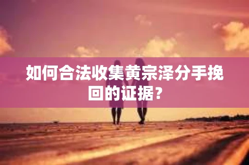 如何合法收集黄宗泽分手挽回的证据？