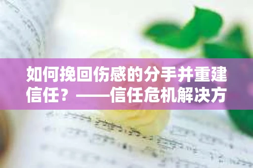 如何挽回伤感的分手并重建信任？——信任危机解决方案